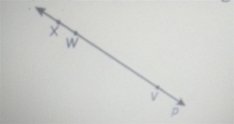 Which of the following is not a correct name for the line shown? A. VX B. WX C. p-example-1