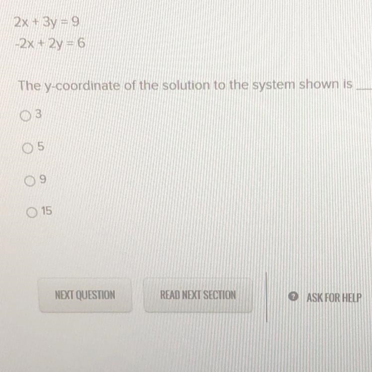 A. 3 B. 5 C.9 D. 15-example-1