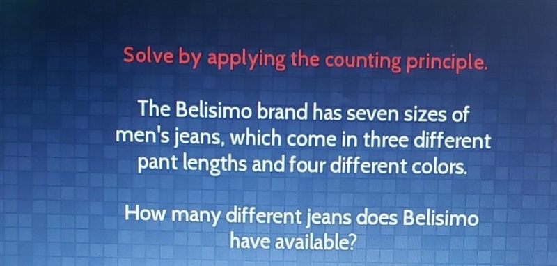 the belisimo brand has seven sizes of mens jeans,which come in three different pant-example-1