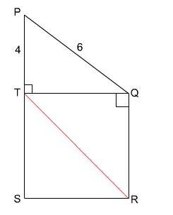 Select the correct answer from each drop-down menu. Square STQR is drawn on one side-example-1