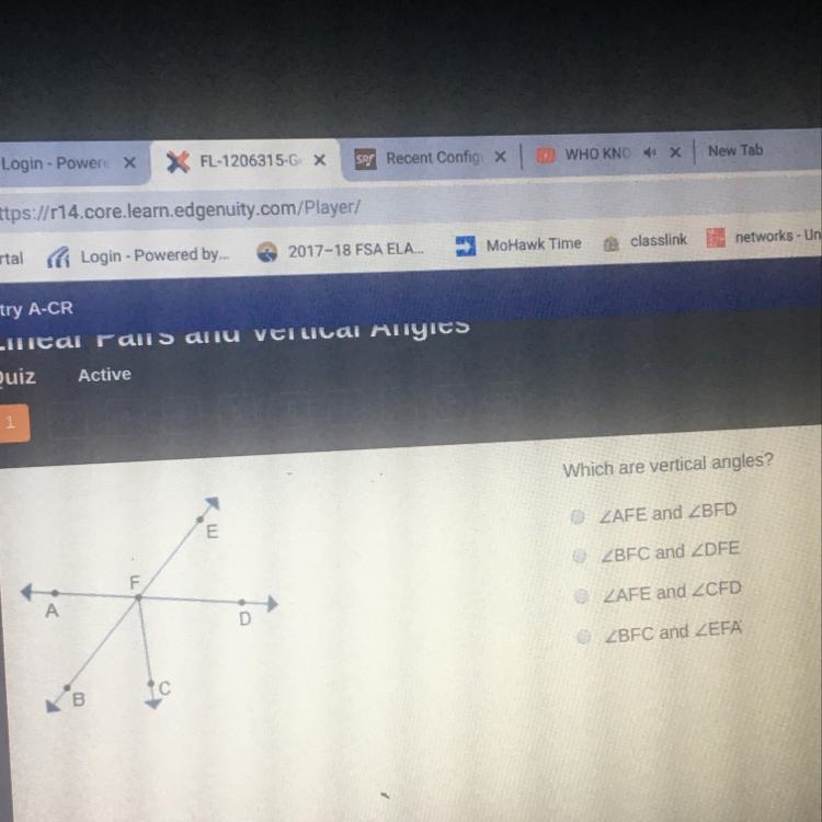 Which are vertical angles?-example-1