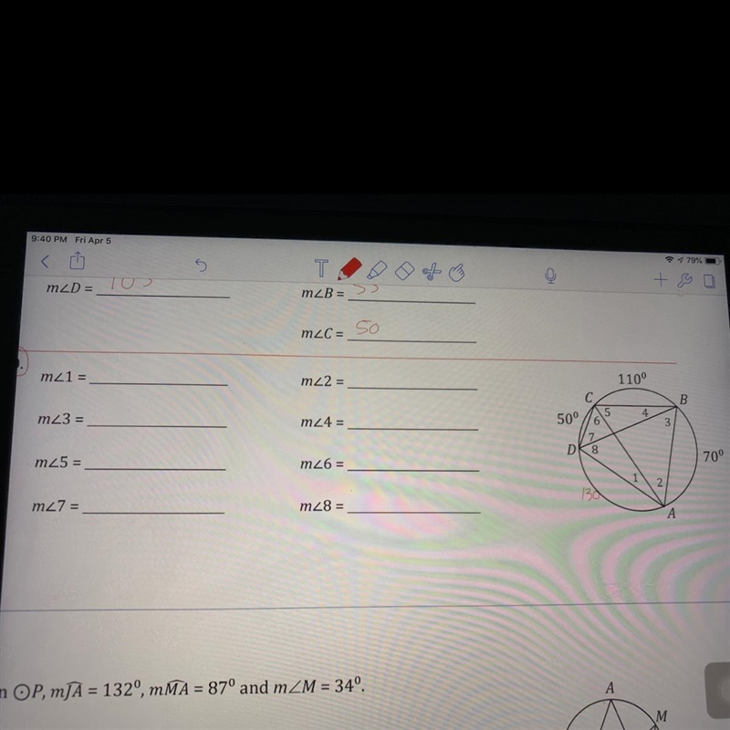 Just 8 angles :) I don’t know how to approach the angles one this question-example-1