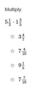 5 1/2 x 1 2/5 = ? (In simplest form)-example-1