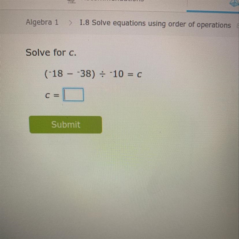 What is C using PEMDAS-example-1