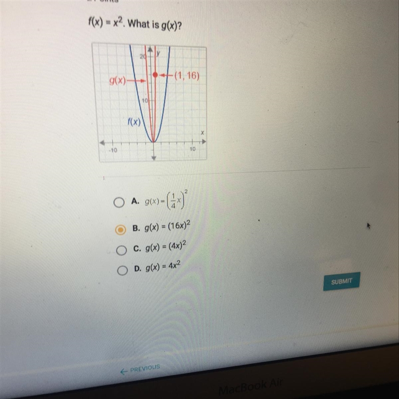 F(x) = x^2. What is g(x)?-example-1