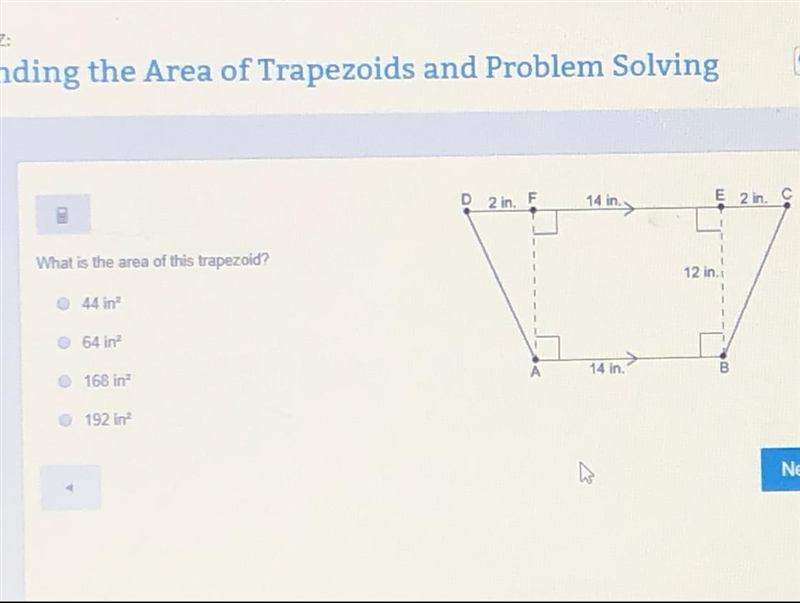 Hello if someone could help me bc I need answer ASAP What’s the area of that trapezoid-example-1