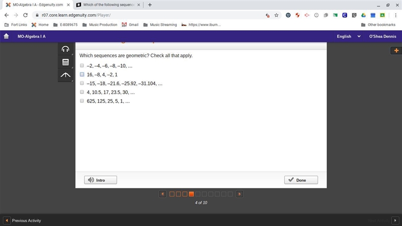 Which sequences are geometric? Check all that apply.-example-1