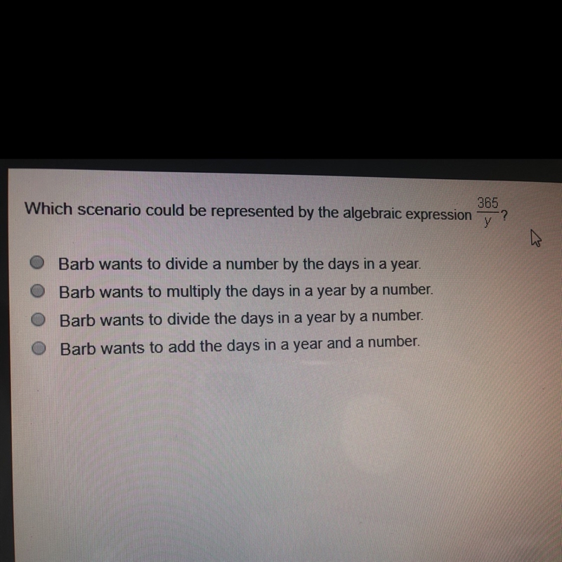 Which scenario could be represented by the Algebric expression-example-1