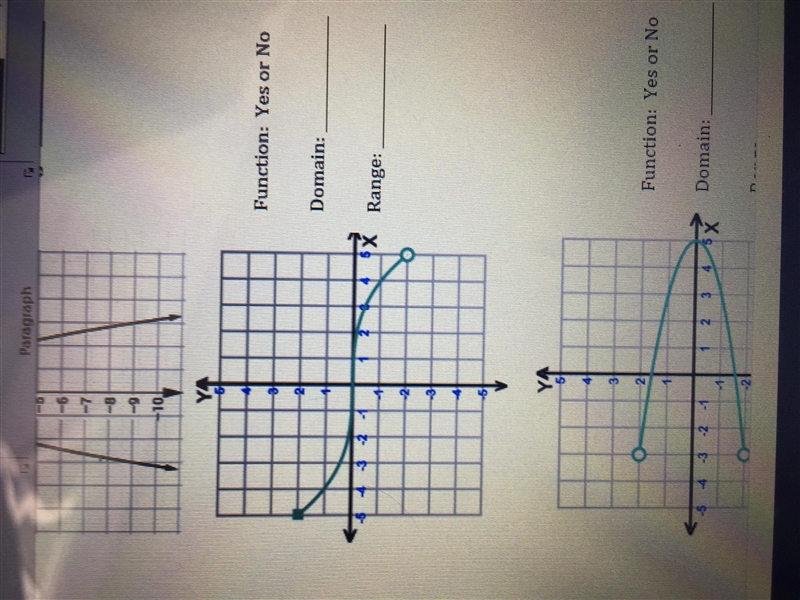 ASAP DUE SOON Use the following graphs to answer the question below . Express Domain-example-1