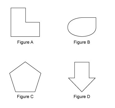 Which figures are polygons? Select each correct answer. Figure A Figure B Figure C-example-1