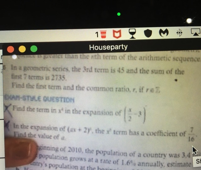 How do you solve the first problem? (About the geometric series, and finding the first-example-1