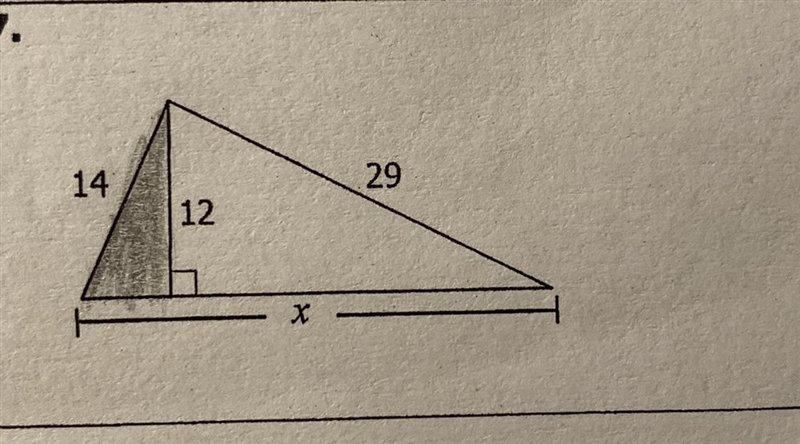 Find the missing side. Step by step please. Thanks-example-1