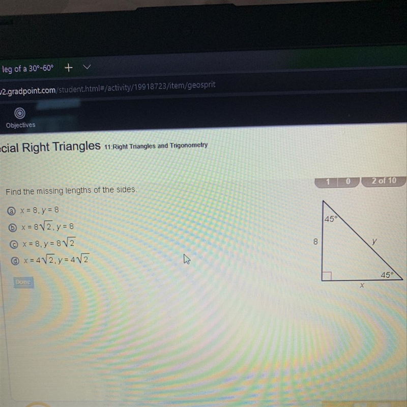 Find the missing lengths of the sides-example-1