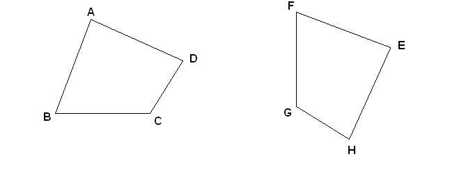 Quadrilateral ABCD is congruent to quadrilateral EFGH. Identify the corresponding-example-1