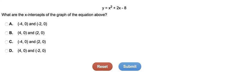 What are the x-intercepts of the graph of the equation above?-example-1