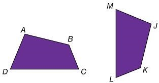 Will give brainlly ABCD =JKLM What angle in the first quadrilateral corresponds to-example-1