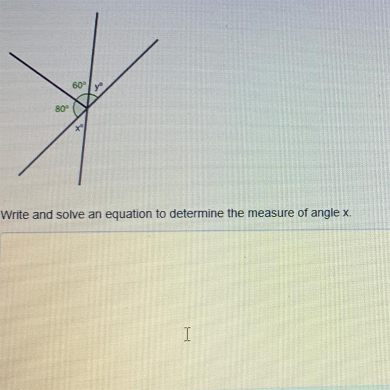 In the figure below, angle y and and angle x from vertical angels. Angle y forms a-example-1