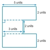 The area of the figure is square units.-example-1