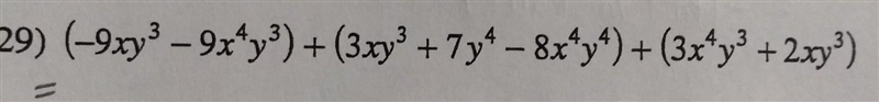 (Adding and Subtracting Polynomials) Please solve * also In what order should it be-example-1