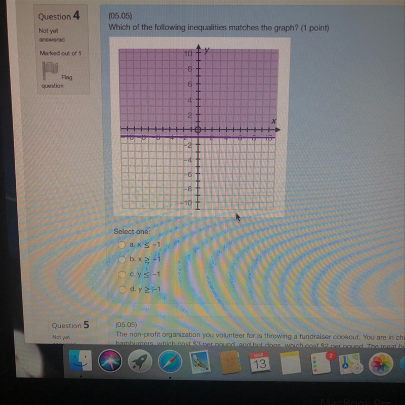 Which of the following inequalities matches the graph? again...-example-1