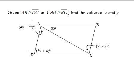 (Geometry) The answers are x = 15 and y = 9 but I don't know how. Help me understand-example-1