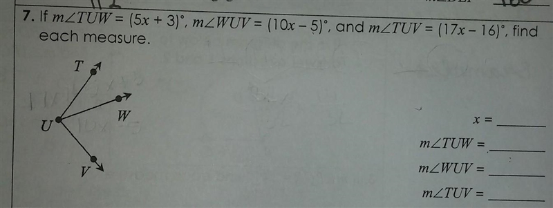 All I want is to find the X. Tell me how to start this problem please and thank you-example-1