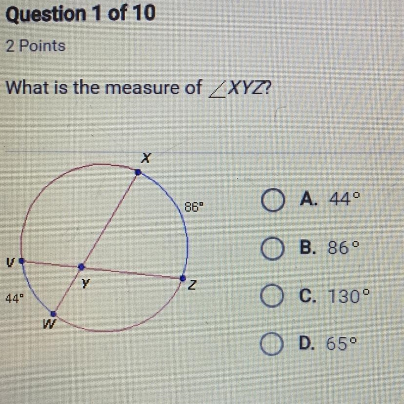 What is the measure of xyz-example-1