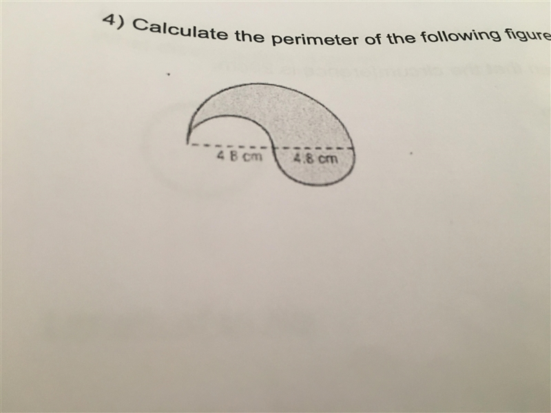 Calculate the perimeter of the following figure.-example-1