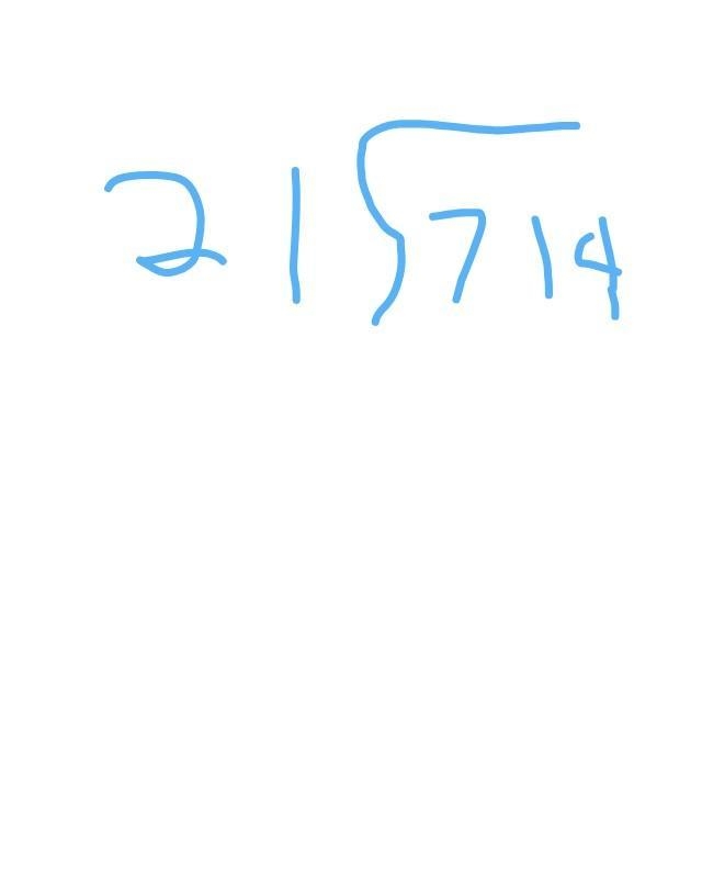 How many times can 21 go into 71​-example-1