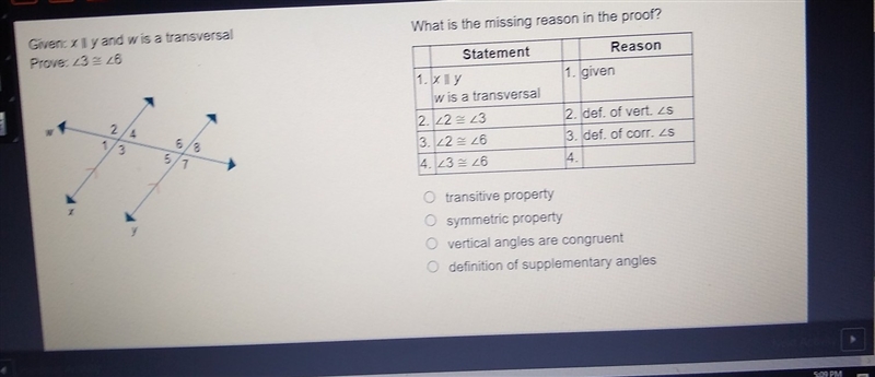 What is the missing reason in the proof-example-1