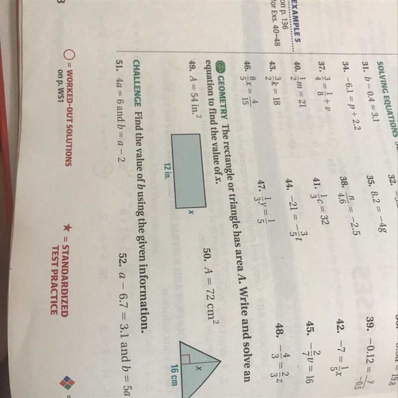 Need help with number 49 and 50! Geometry-example-1