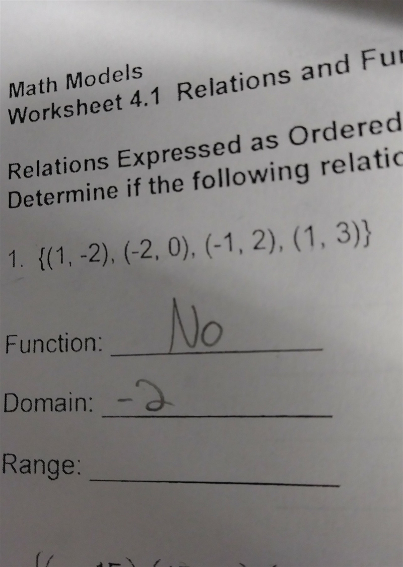 What is tue domain and range-example-1