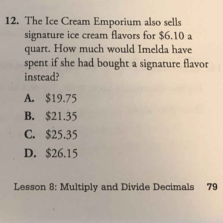 The info for this question is the ice cream emporium sells ice cream by the quart-example-1