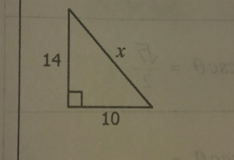 Find the missing length. Give all answers in the simplest radical form.​-example-1