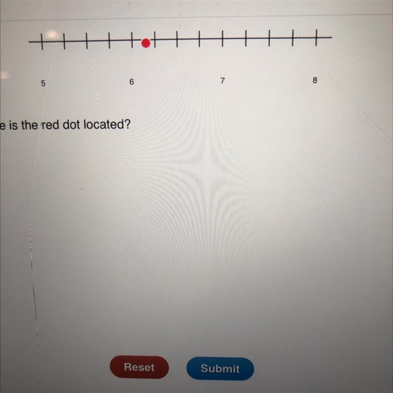 At what position on the number line is the red dot located?-example-1