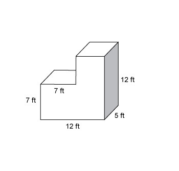 What is the surface area of the figure? A.408 ft² B.458 ft² C.545 ft² D.720 ft²-example-1