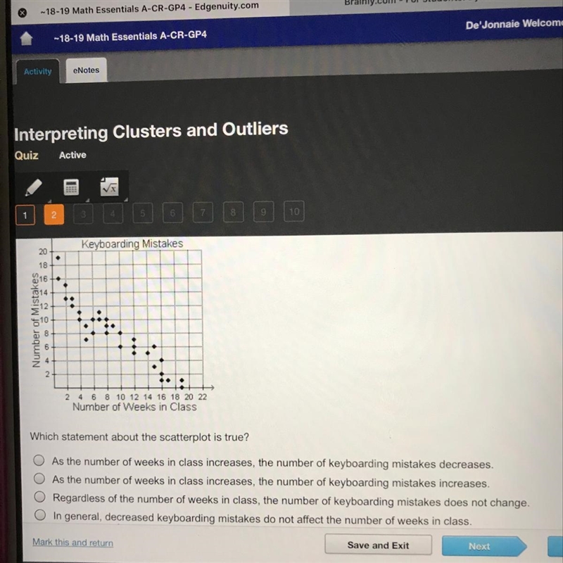 What statement about the scatter plot is true ?-example-1