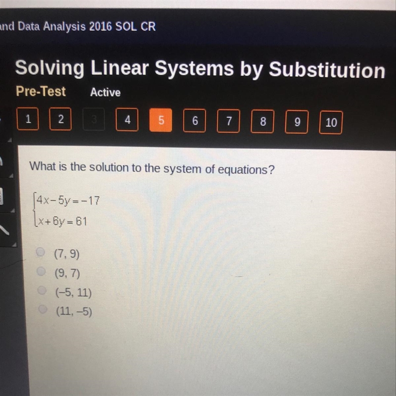 PLEASE HELP ME what is the solution to the system of equations?-example-1