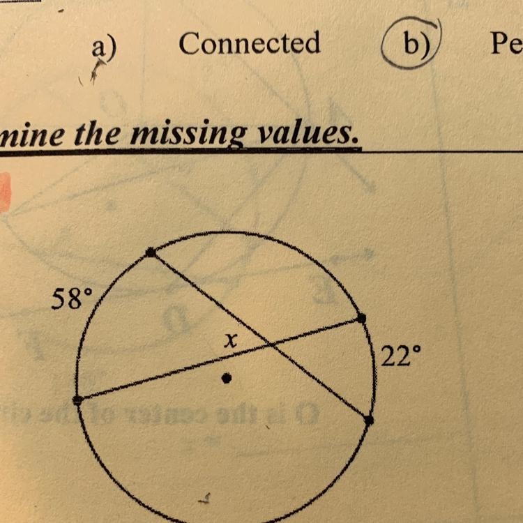 Could anyone solve how to get x? thank you^-example-1