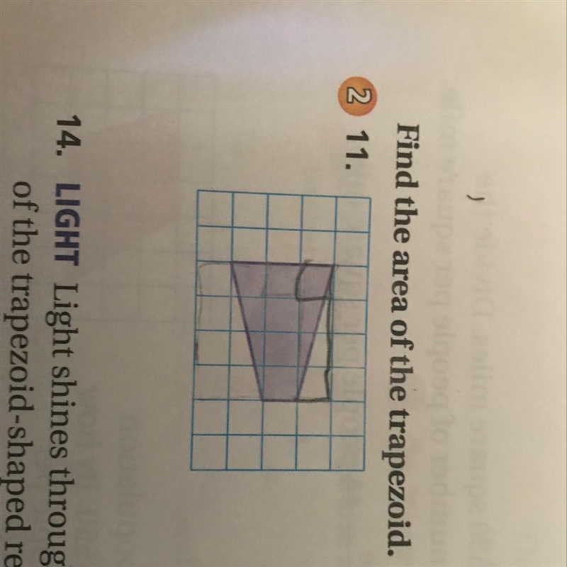 Find the area of the trapezoid Answer ASAP-example-1