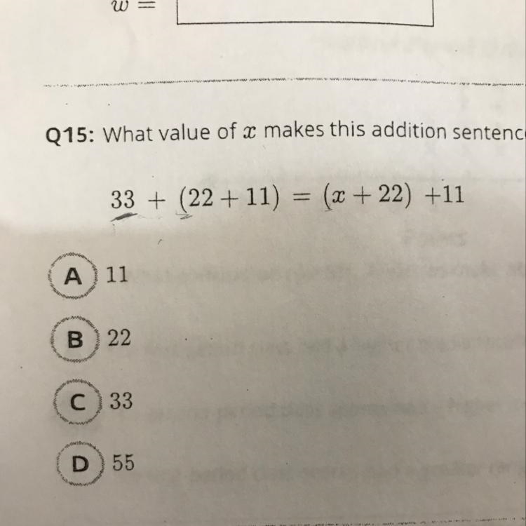 What value of x makes this addition sentence true?-example-1