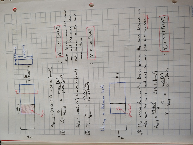 Two rectangular boards of 200-mm width and 25-mm thickness are glued together and-example-1