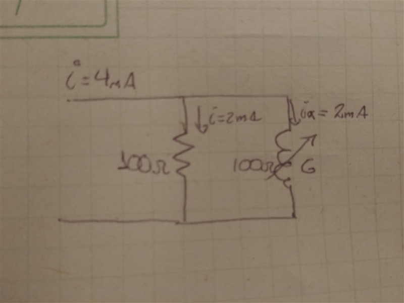 A galvanometer has an internal resistance of 100 Ω and deflects full-scale at 2.00 mA-example-1