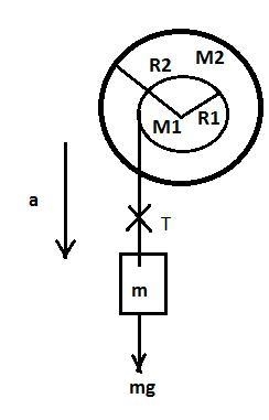 Two metal disks, one with radius R1 = 2.45 cm and mass M1 = 0.900 kg and the other-example-1