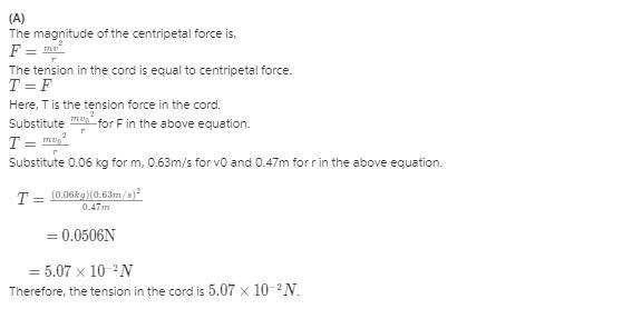 A small block with a mass of 0.0600 kg is attached to a cord passing through a hole-example-1