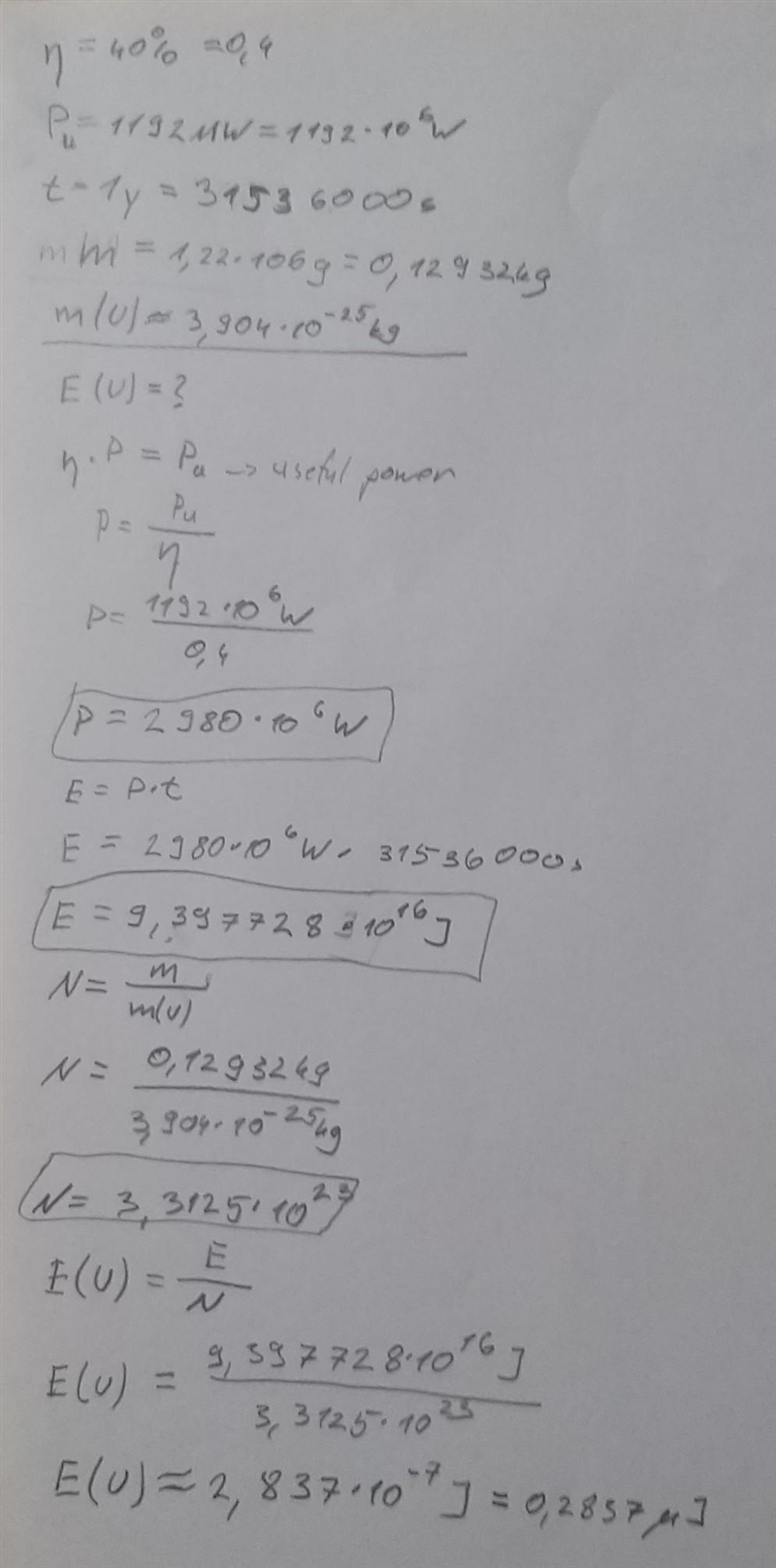 A nuclear power plant operates at 40.0% efficiency with a continuous production of-example-1