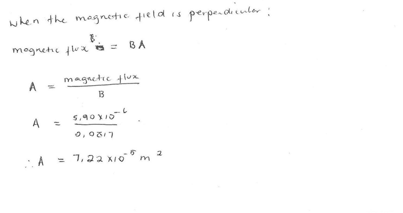 A loop is oriented perpendicular (0 deg) to a 0.0817 T magnetic field. The magnetic-example-1