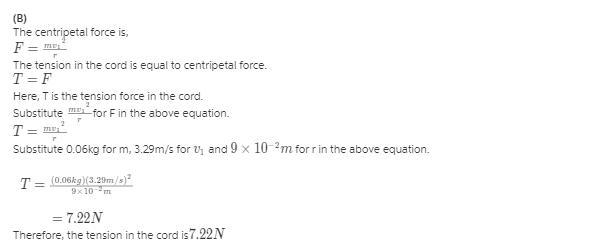 A small block with a mass of 0.0600 kg is attached to a cord passing through a hole-example-2