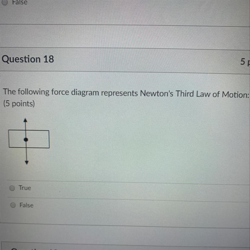 The following force diagram represents Newton’s third law of motion-example-1