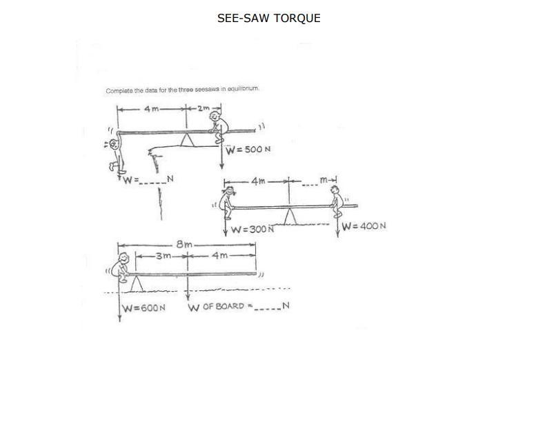 Refer to the first diagram. What is the weight of the person hanging on the end of-example-1